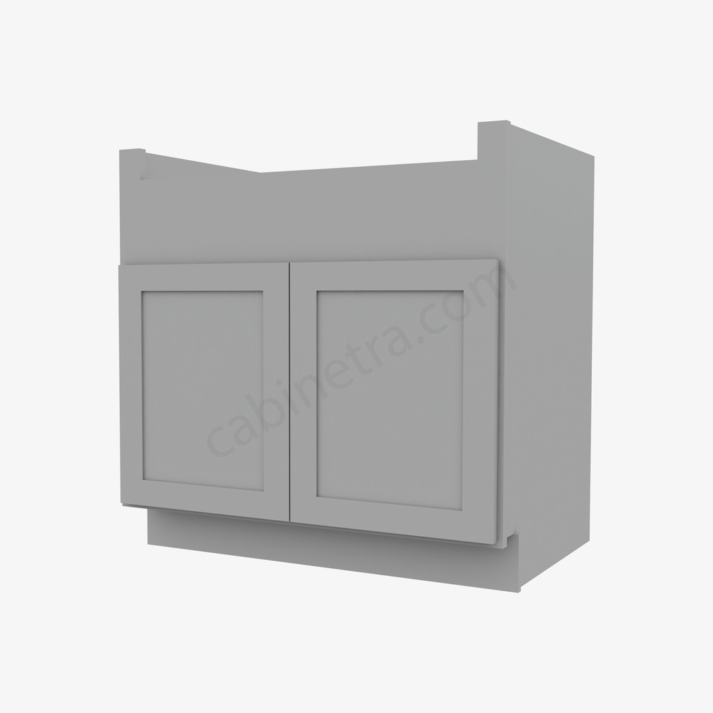 AB-FSB33B Farm Sink Base Cabinet | Forevermark Lait Gray Shaker