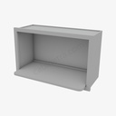 AB-MWO3018PM-12 Microwave Oven Wall Cabinet | Forevermark Lait Gray Shaker
