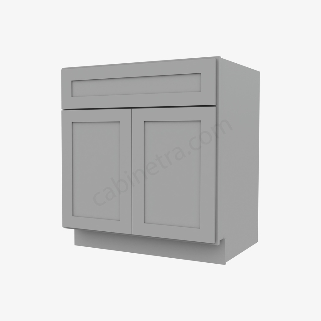 AB-SB30B Sink Base Cabinet | Forevermark Lait Gray Shaker