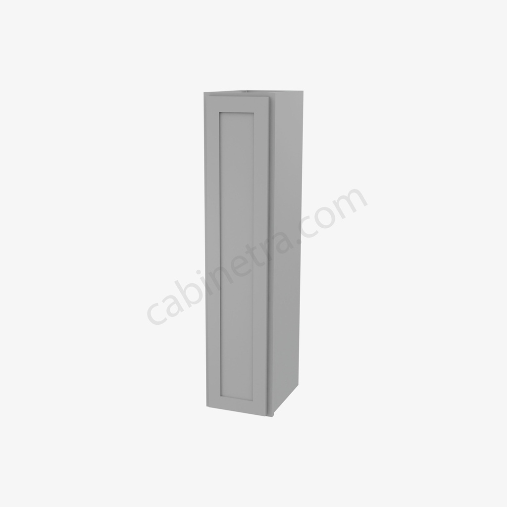 AB-W0942 Single Door Wall Cabinet | Forevermark Lait Gray Shaker