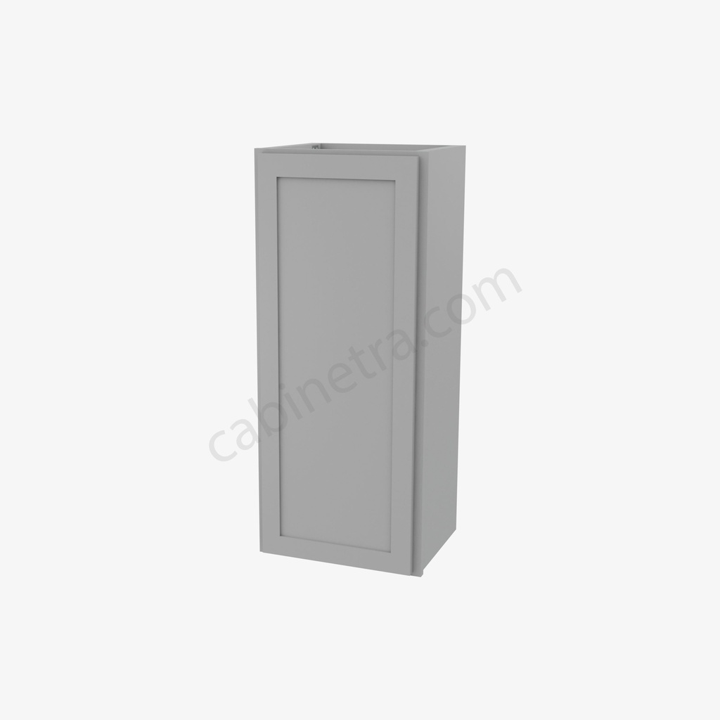 AB-W1536 Single Door Wall Cabinet | Forevermark Lait Gray Shaker