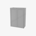 AB-W2736B Double Door Wall Cabinet | Forevermark Lait Gray Shaker