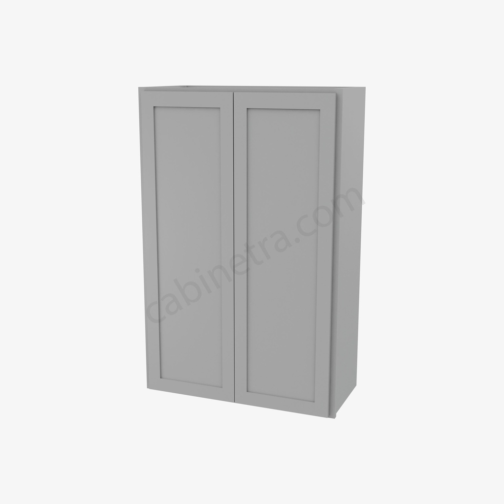 AB-W2742B Double Door Wall Cabinet | Forevermark Lait Gray Shaker
