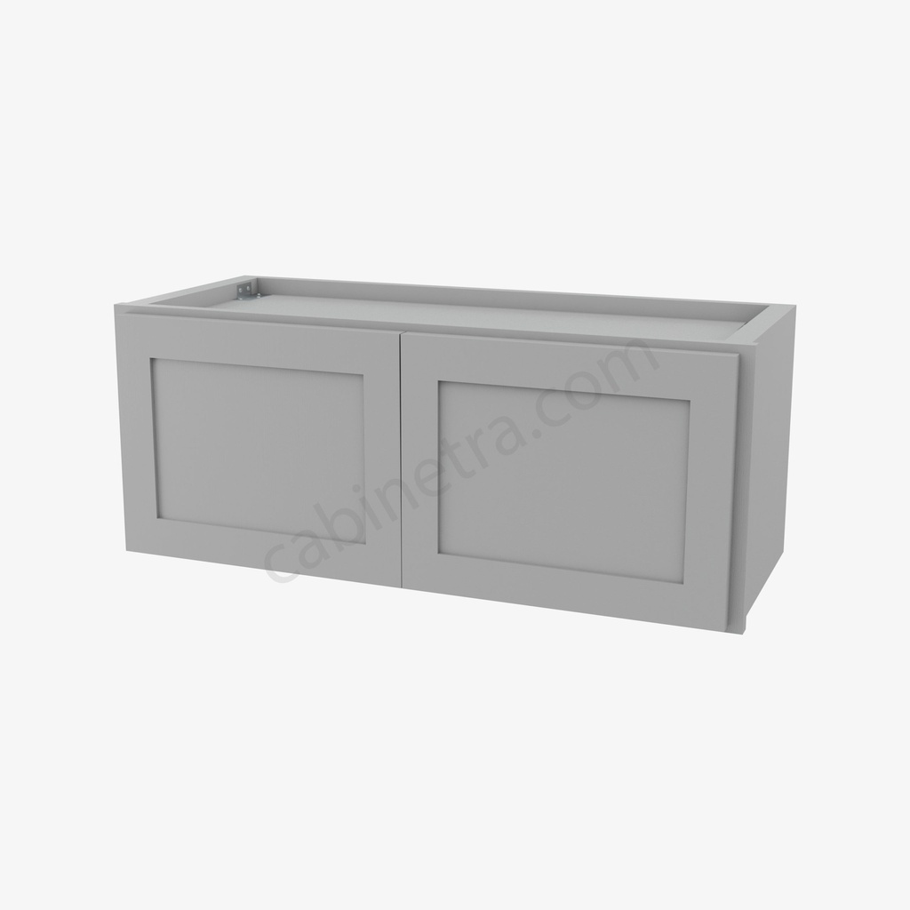 AB-W3012B Double Door Wall Cabinet | Forevermark Lait Gray Shaker