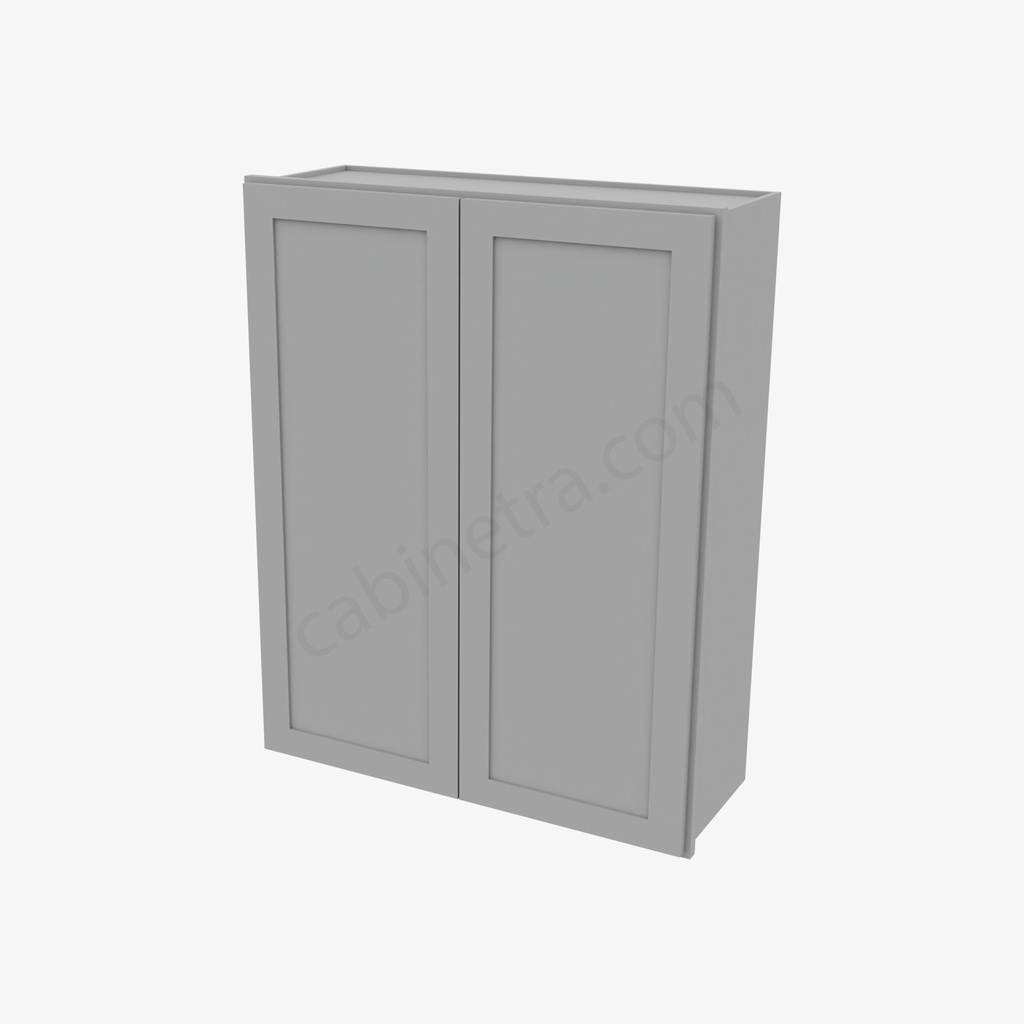 AB-W3342B Double Door Wall Cabinet | Forevermark Lait Gray Shaker
