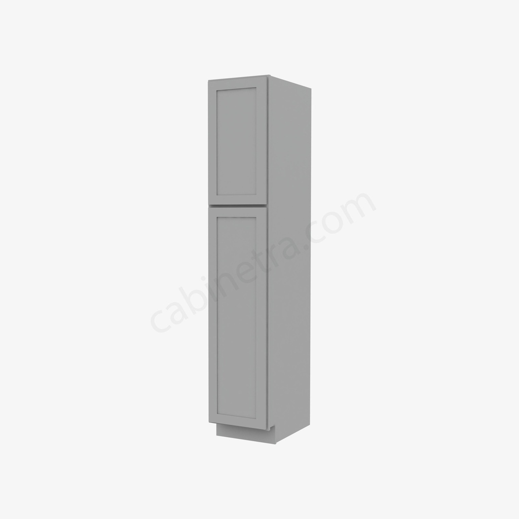 AB-WP1584 Tall Wall Pantry Cabinet | Forevermark Lait Gray Shaker