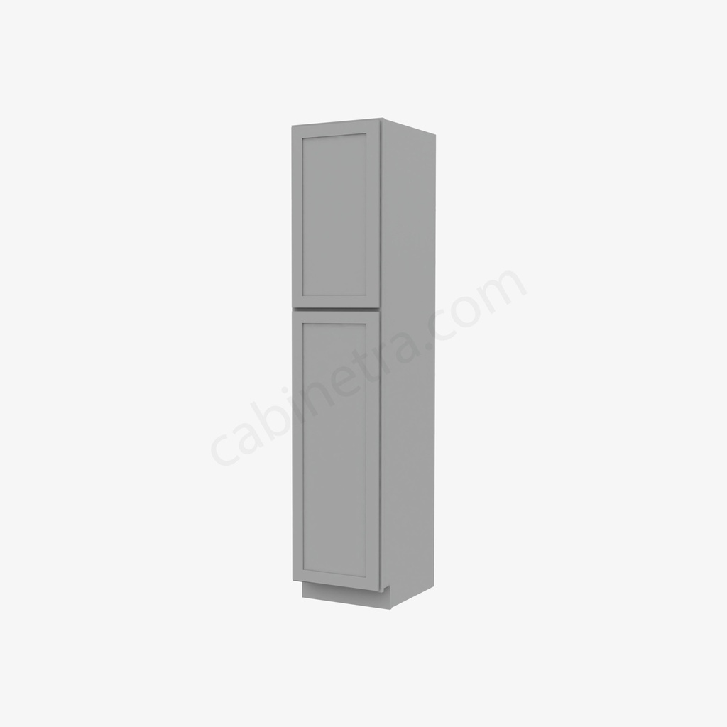AB-WP1890 Tall Wall Pantry Cabinet | Forevermark Lait Gray Shaker