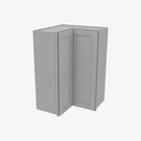 AB-WSQ2436 Easy Reach Wall Corner Cabinet | Forevermark Lait Gray Shaker