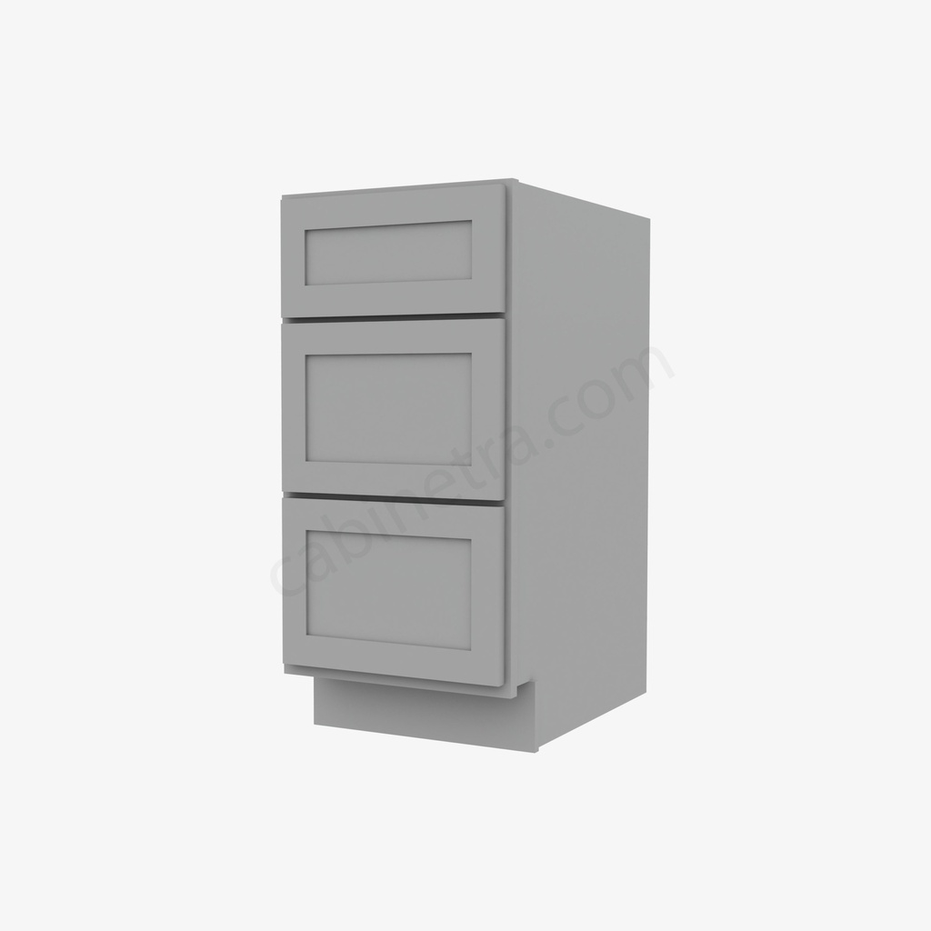 AB-DB15(3) 3 Drawer Pack Base Cabinet | Forevermark Lait Gray Shaker