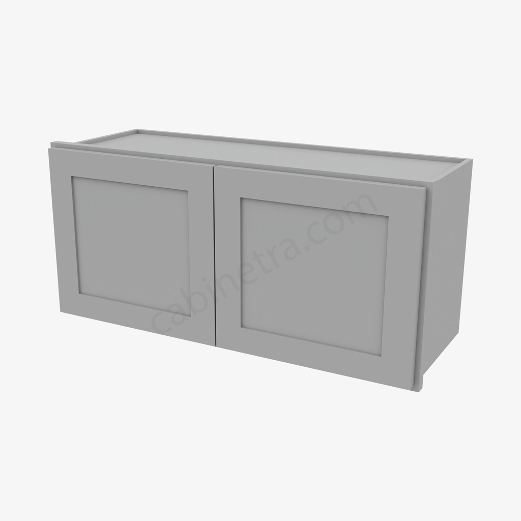 AB-W3315B Double Door Wall Cabinet | Forevermark Lait Gray Shaker