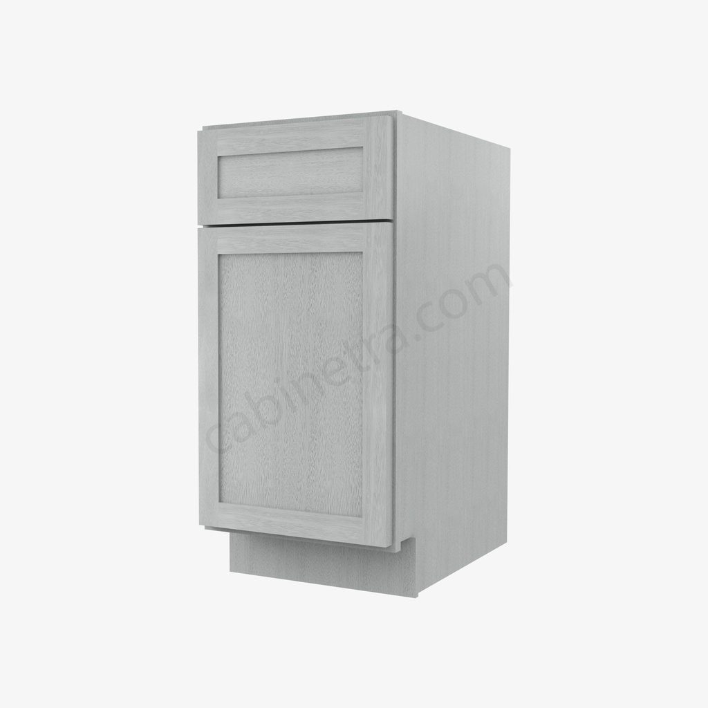 AN-B15 Single Door Base Cabinet | Forevermark Nova Light Grey Shaker