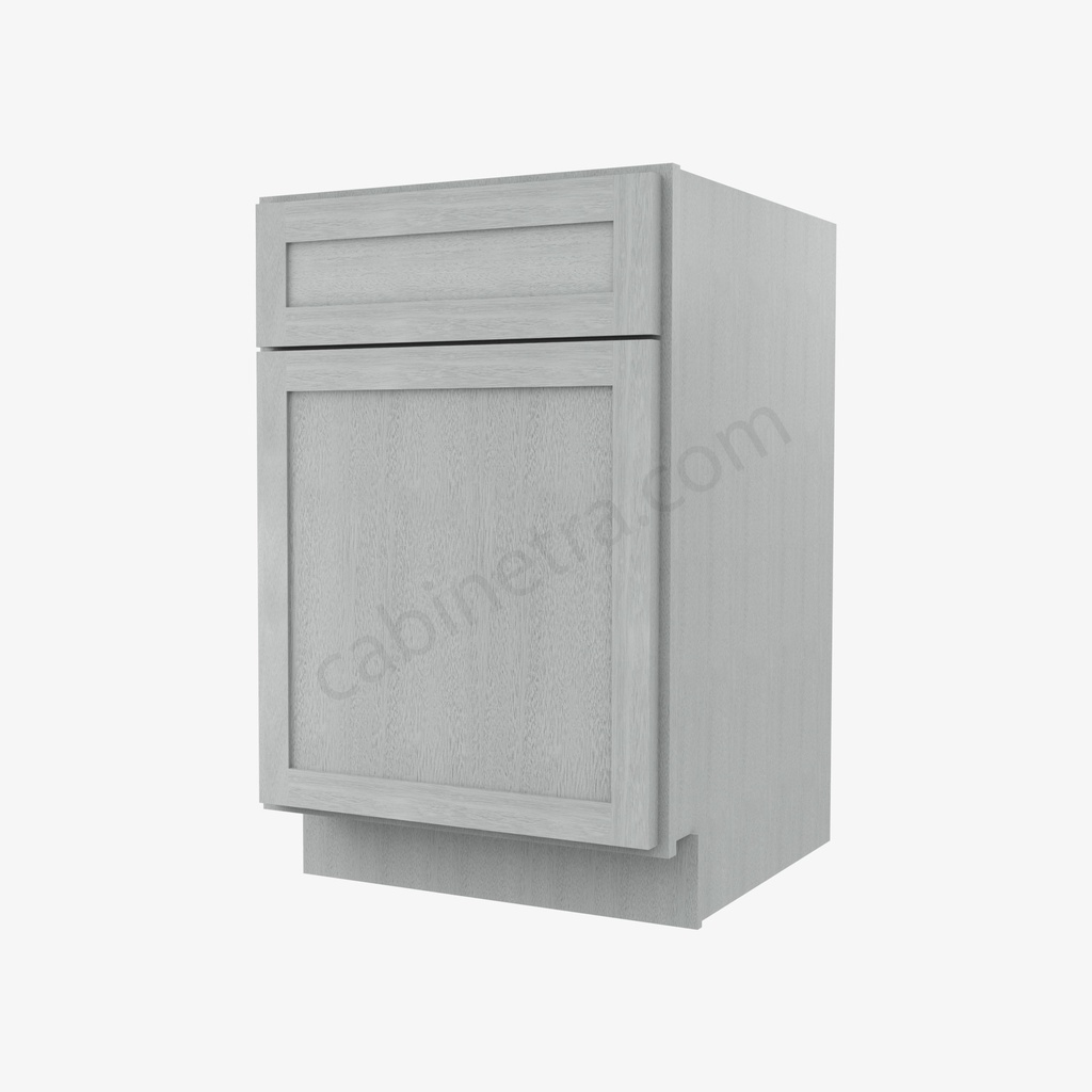 AN-B21 Single Door Base Cabinet | Nova Light Grey Shaker