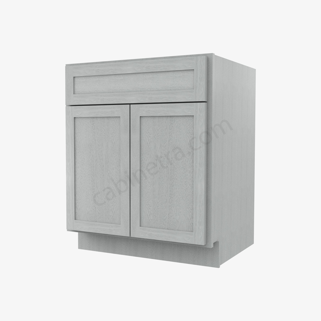 AN-B27B Double Door Base Cabinet | Forevermark Nova Light Grey Shaker