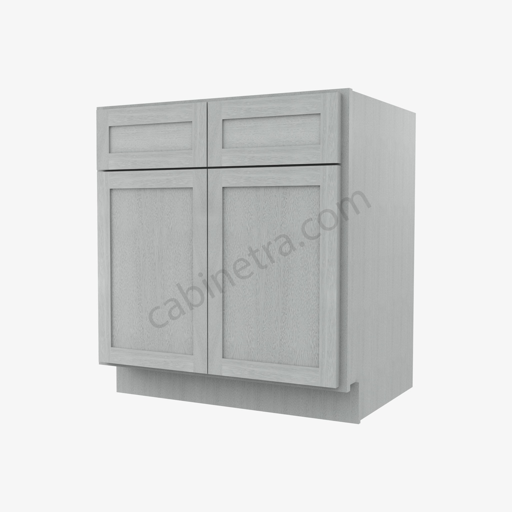 AN-B30B Double Door Base Cabinet | Forevermark Nova Light Grey Shaker