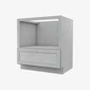 AN-B30MW (30""W) Microwave Base Cabinet | Forevermark Nova Light Grey Shaker