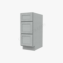 AN-DB12(3) 3 Drawer Pack Base Cabinet | Forevermark Nova Light Grey Shaker