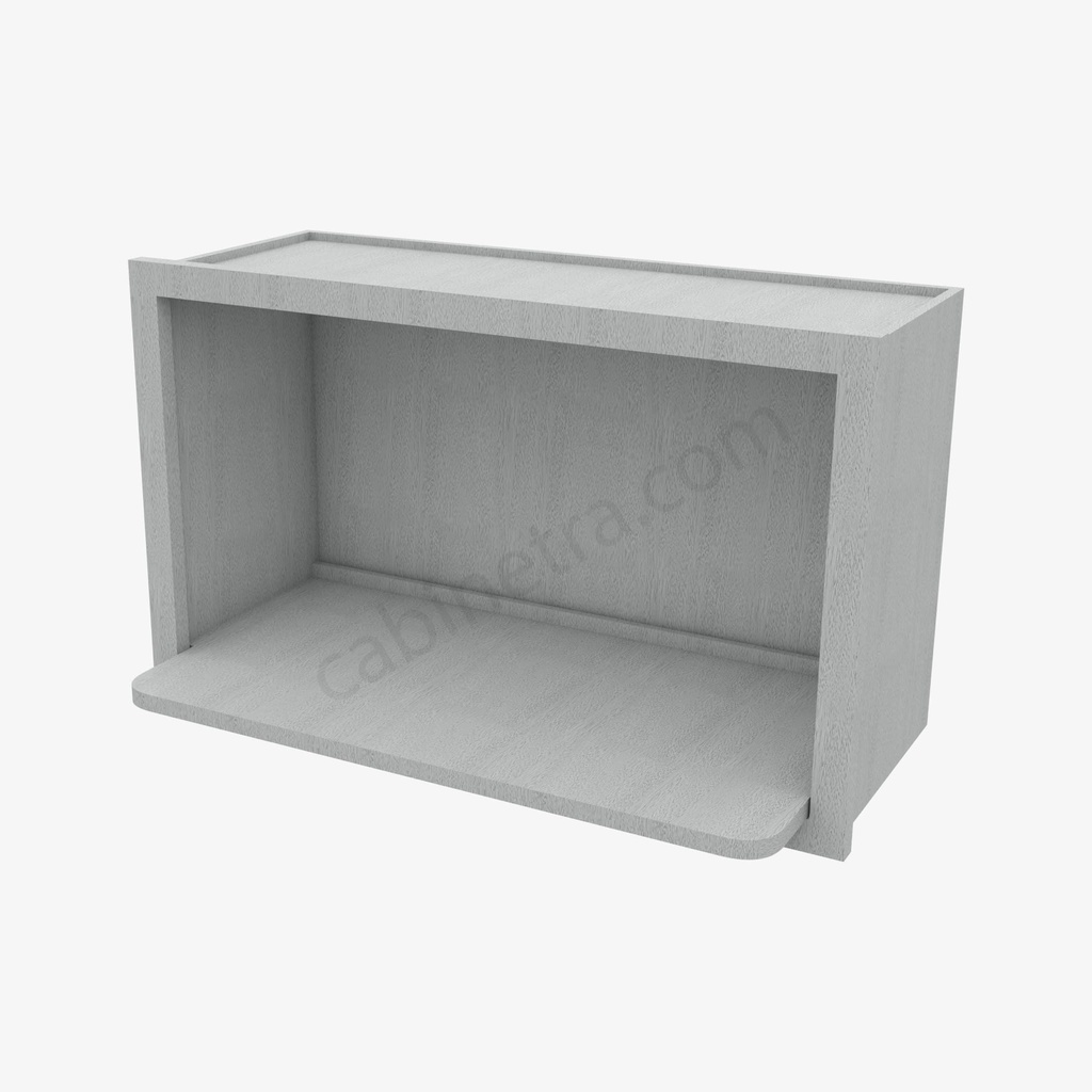 AN-MWO3018PM-12 Microwave Oven Wall Cabinet | Forevermark Nova Light Grey Shaker