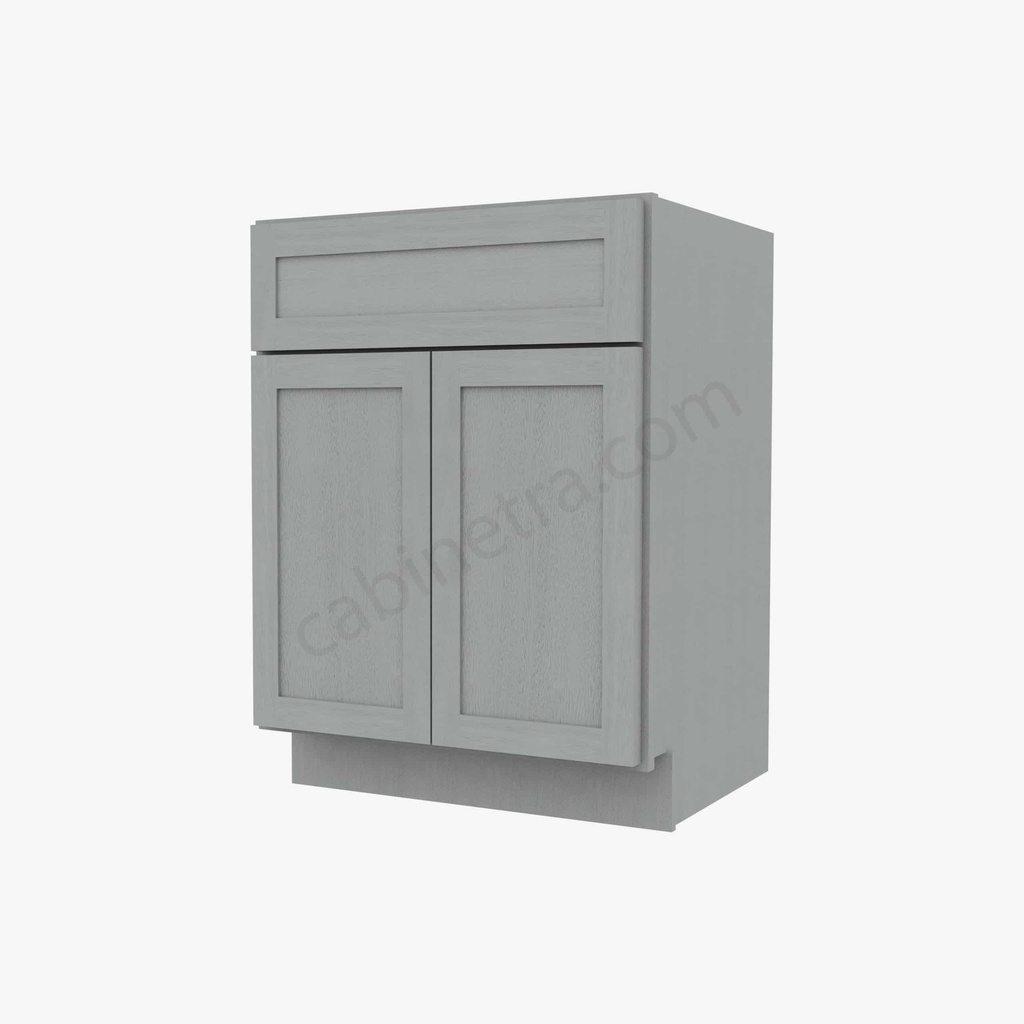 AN-S2421B-34-1/2"" Sink Base Vanity with Drawers | Forevermark Nova Light Grey Shaker