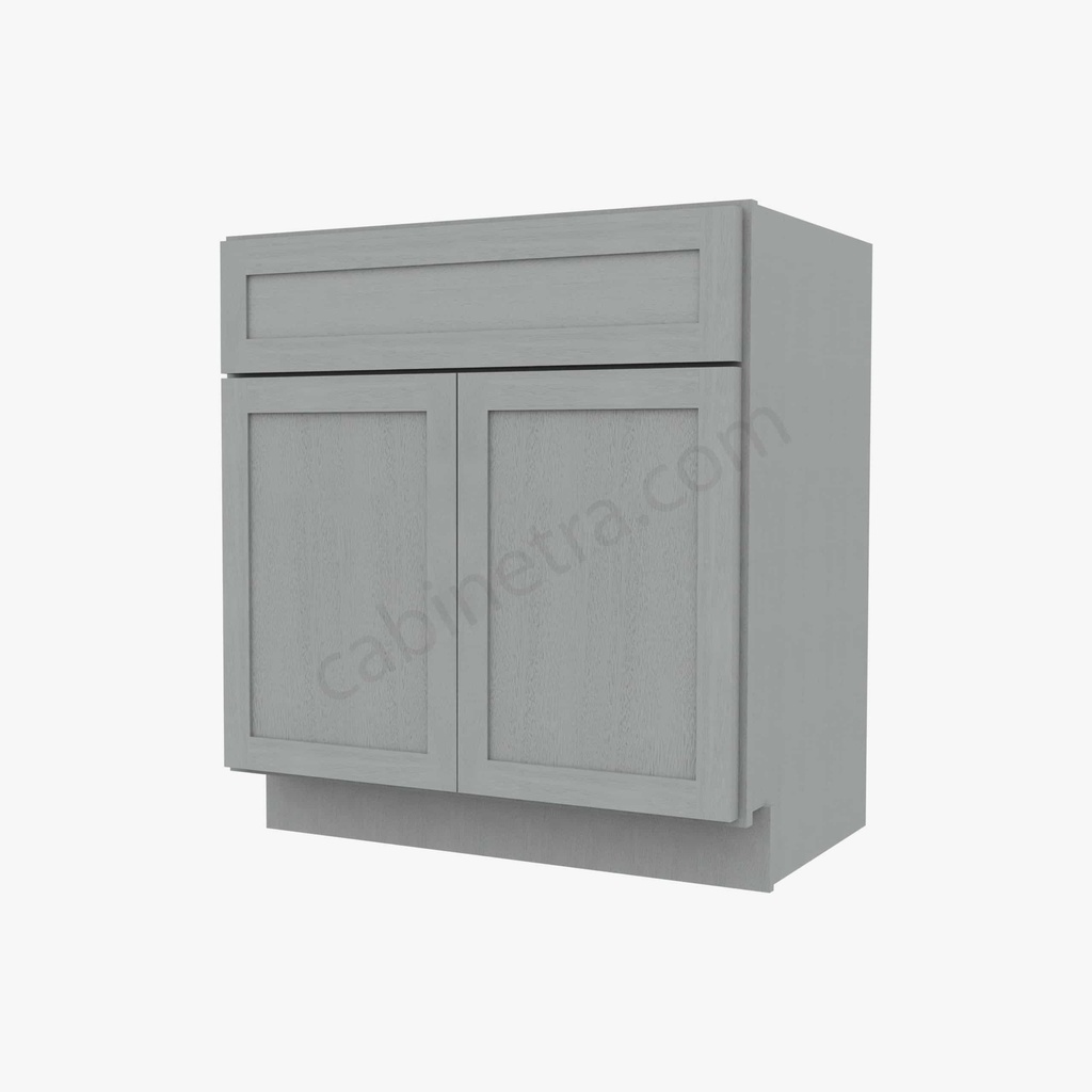 AN-S3021B-34-1/2"" Sink Base Vanity with Drawers | Forevermark Nova Light Grey Shaker