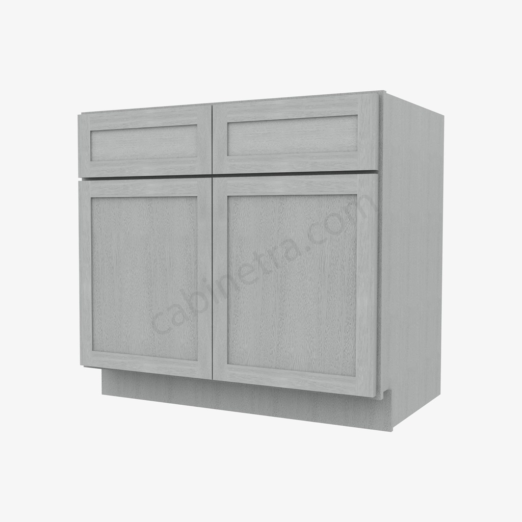 AN-SB36B Sink Base Cabinet | Forevermark Nova Light Grey Shaker
