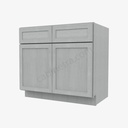 AN-SB36B Sink Base Cabinet | Forevermark Nova Light Grey Shaker