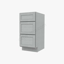 AN-SVB1521-34-1/2"" Bathroom Cabinet Vanity Drawer Pack | Forevermark Nova Light Grey Shaker