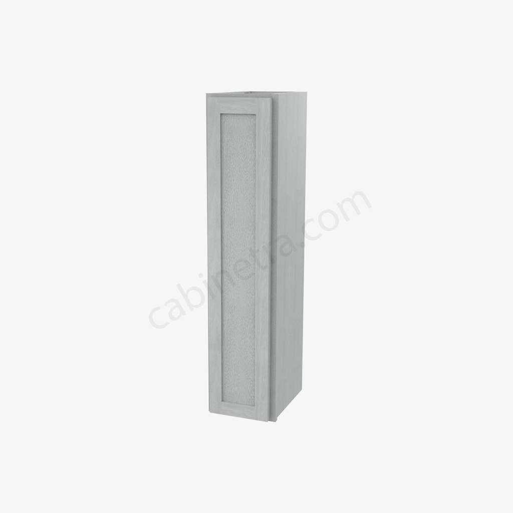 AN-W0942 Single Door Wall Cabinet | Forevermark Nova Light Grey Shaker