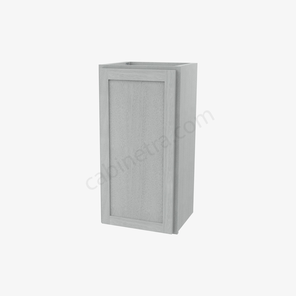 AN-W1530 Single Door Wall Cabinet | Forevermark Nova Light Grey Shaker