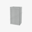 AN-W1830 Single Door Wall Cabinet | Forevermark Nova Light Grey Shaker