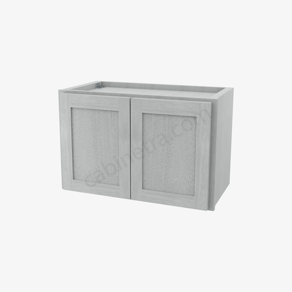 AN-W2415B Double Door Wall Cabinet | Forevermark Nova Light Grey Shaker