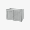 AN-W2415B Double Door Wall Cabinet | Forevermark Nova Light Grey Shaker