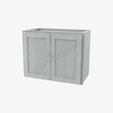 AN-W2418B Double Door Wall Cabinet | Forevermark Nova Light Grey Shaker