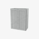 AN-W2430B Double Door Wall Cabinet | Forevermark Nova Light Grey Shaker
