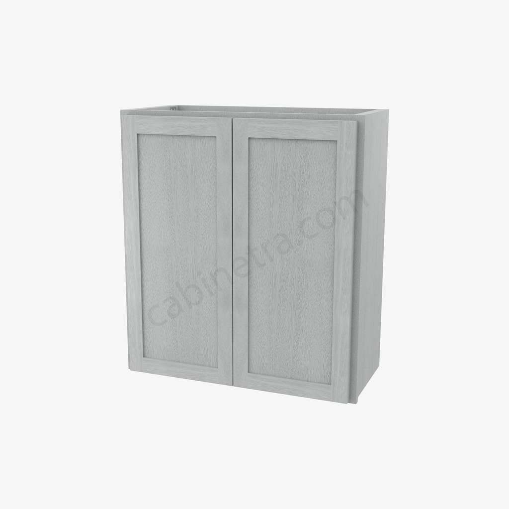 AN-W2730B Double Door Wall Cabinet | Forevermark Nova Light Grey Shaker