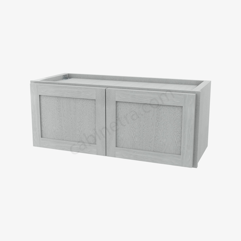 AN-W3012B Double Door Wall Cabinet | Forevermark Nova Light Grey Shaker