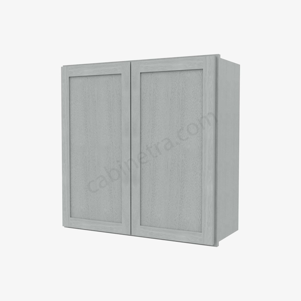 AN-W3030B Double Door Wall Cabinet | Forevermark Nova Light Grey Shaker