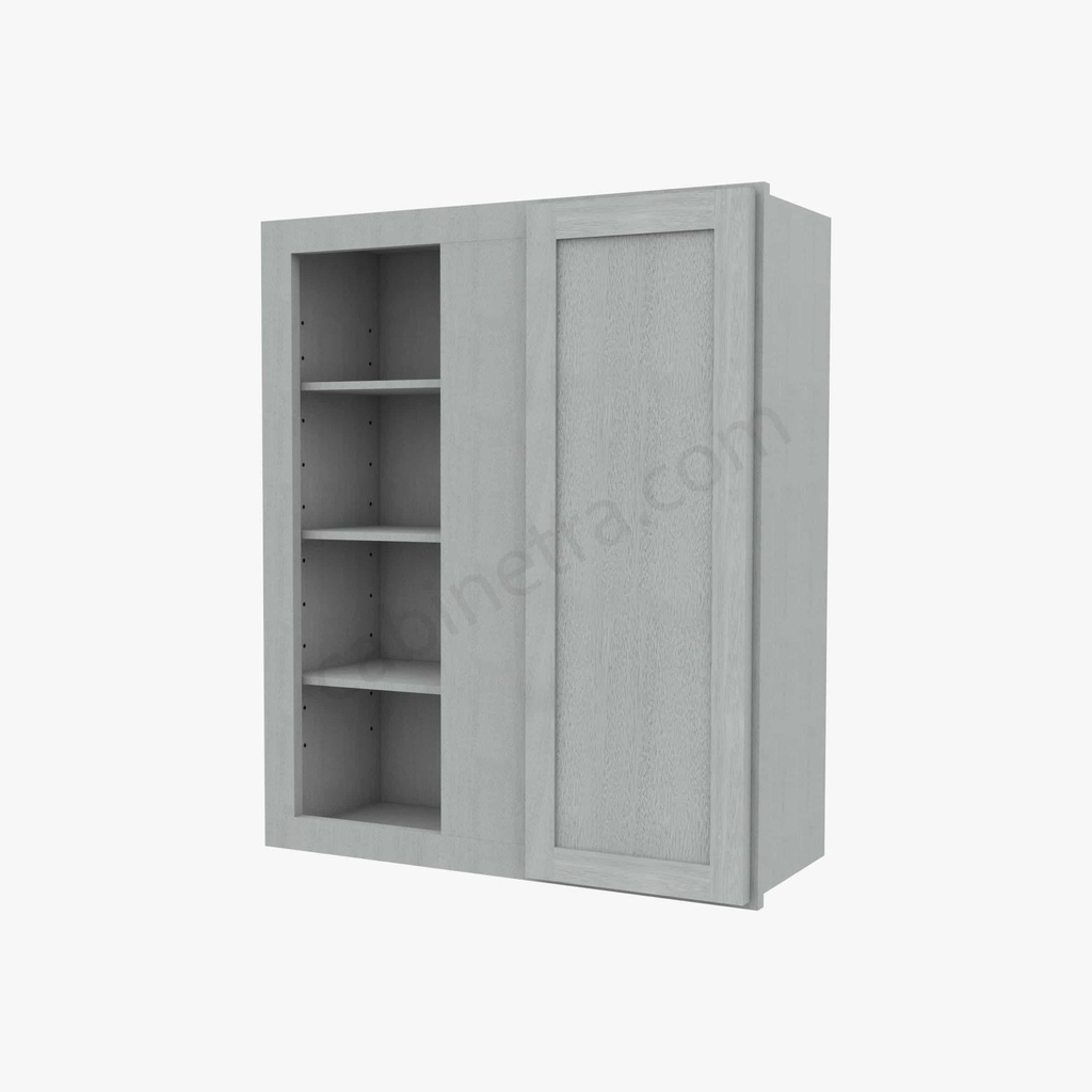 AN-WBLC30/33-3036 Wall Blind Corner Cabinet | Forevermark Nova Light Grey Shaker