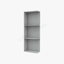 AN-WES530 Wall End Shelf with Open Shelves | Forevermark Nova Light Grey Shaker