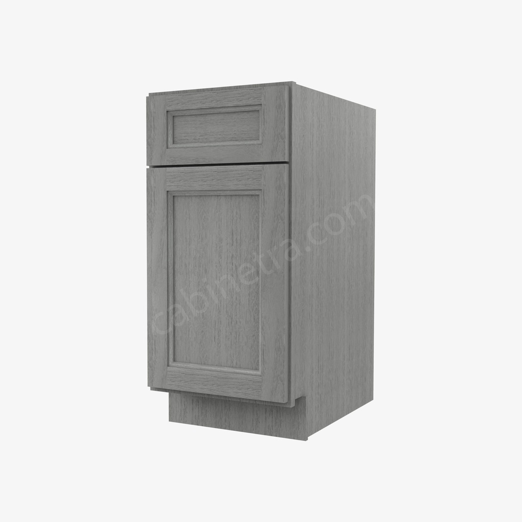 TG-B15 Single Door Base Cabinet | Forevermark Midtown Grey