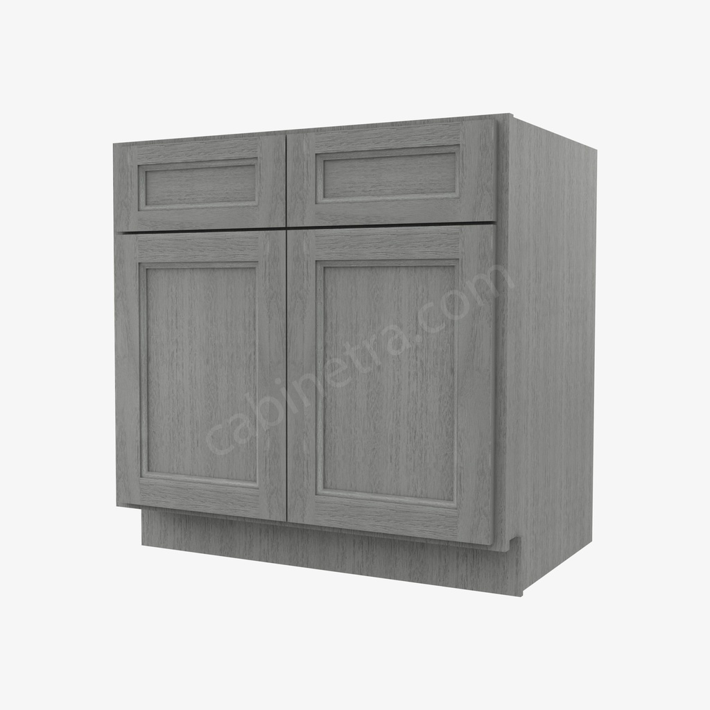 TG-B33B Double Door Base Cabinet | Forevermark Midtown Grey