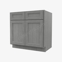 TG-B33B Double Door Base Cabinet | Forevermark Midtown Grey