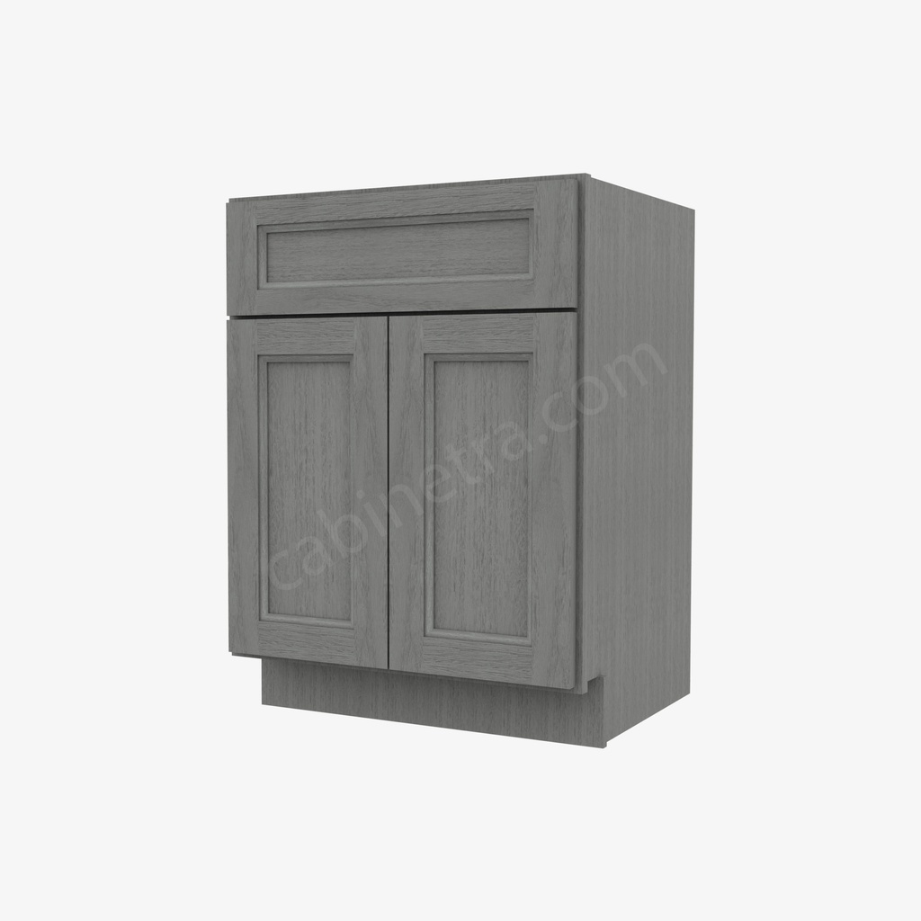 TG-S2421B-34-1/2"" Sink Base Vanity with Drawers | Forevermark Midtown Grey