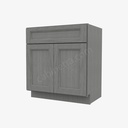 TG-S3021B-34-1/2"" Sink Base Vanity with Drawers | Forevermark Midtown Grey