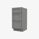 TG-SVB1521-34-1/2"" Bathroom Cabinet Vanity Drawer Pack | Forevermark Midtown Grey