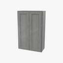 TG-W2742B Double Door Wall Cabinet | Forevermark Midtown Grey
