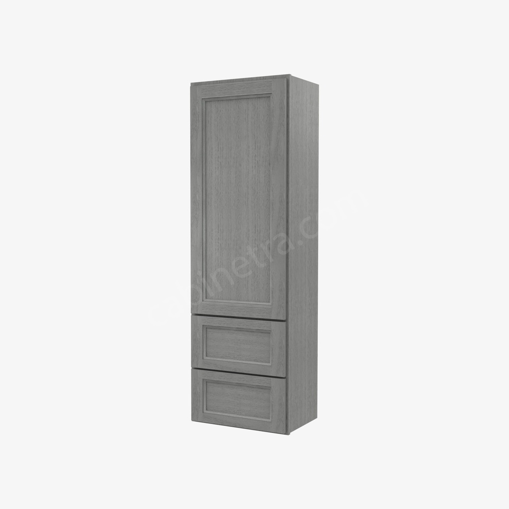 TG-W2D1860 Wall Cabinet With 2 Built-In Drawers | Forevermark Midtown Grey