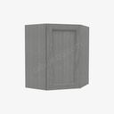 TG-WDC2430 Wall Diagonal Corner Cabinet | Forevermark Midtown Grey