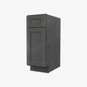 TS-B12 Single Door Base Cabinet | Forevermark Townsquare Grey