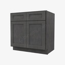TS-B33B Double Door Base Cabinet | Forevermark Townsquare Grey