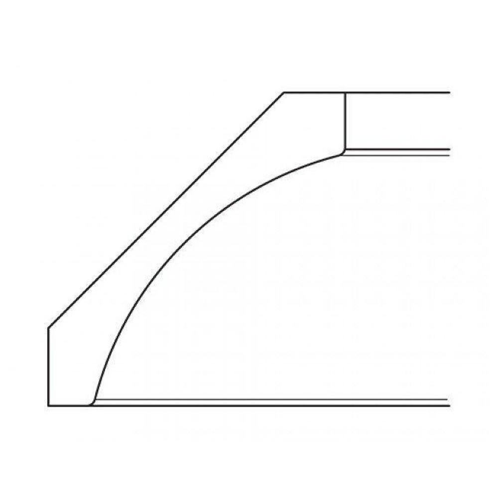 TS-CM96K-4 Crown Molding with Large Cove Detail | Forevermark Townsquare Grey